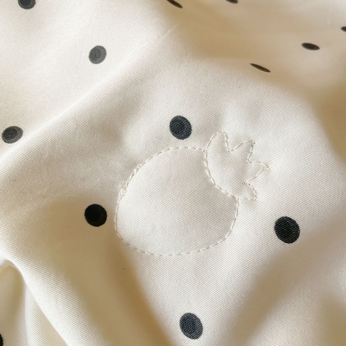 91家纺网 家纺一手货源 找家纺 丝印良品 2026新款水洗真丝冰丝美拉德风花边夏被四件套空调被夏凉被 夏被-波点