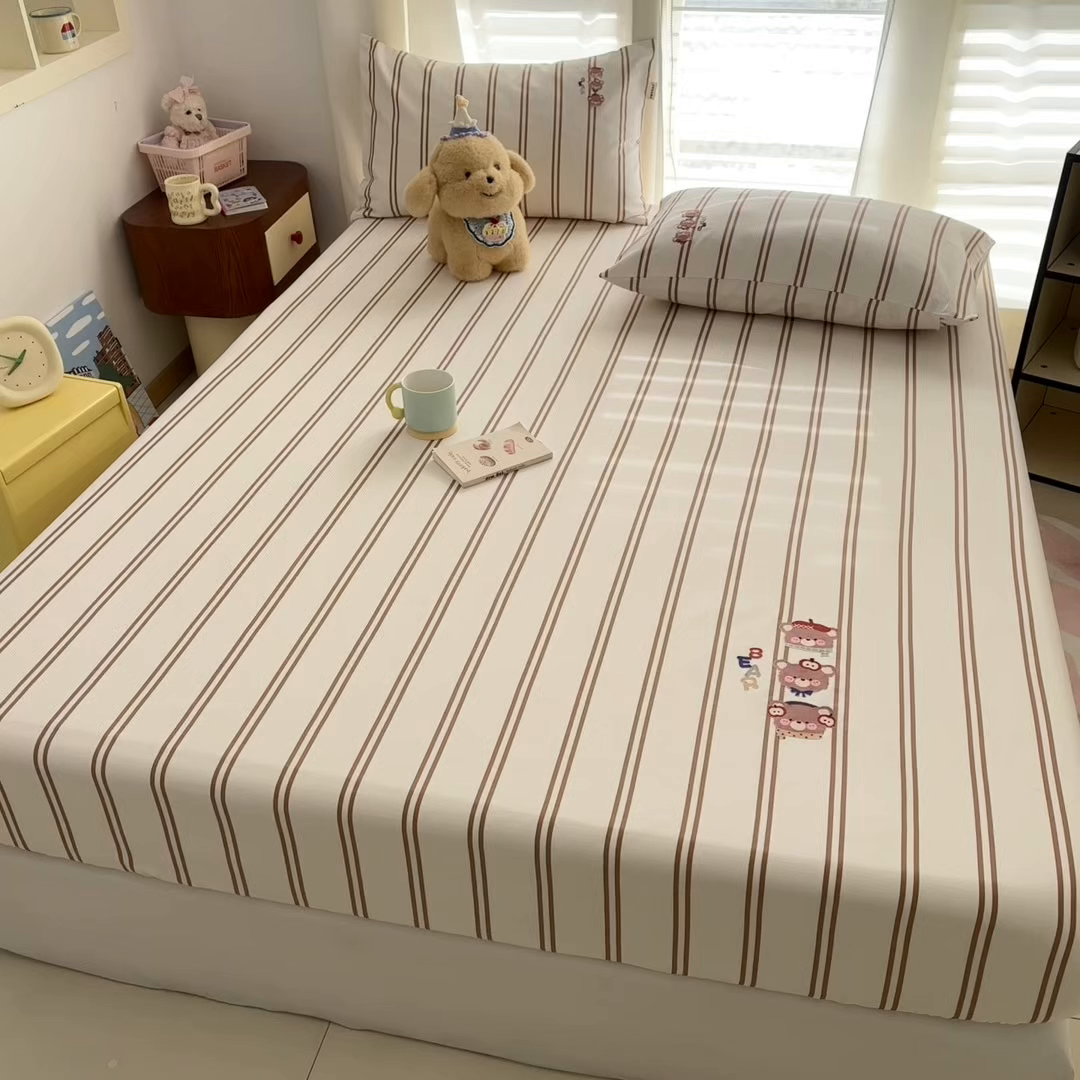 91家纺网 家纺一手货源 找家纺 卧趣家纺 2026新款全棉老粗布凉席席子床笠单件床笠单品单床笠绒布贴系列 叠叠乐