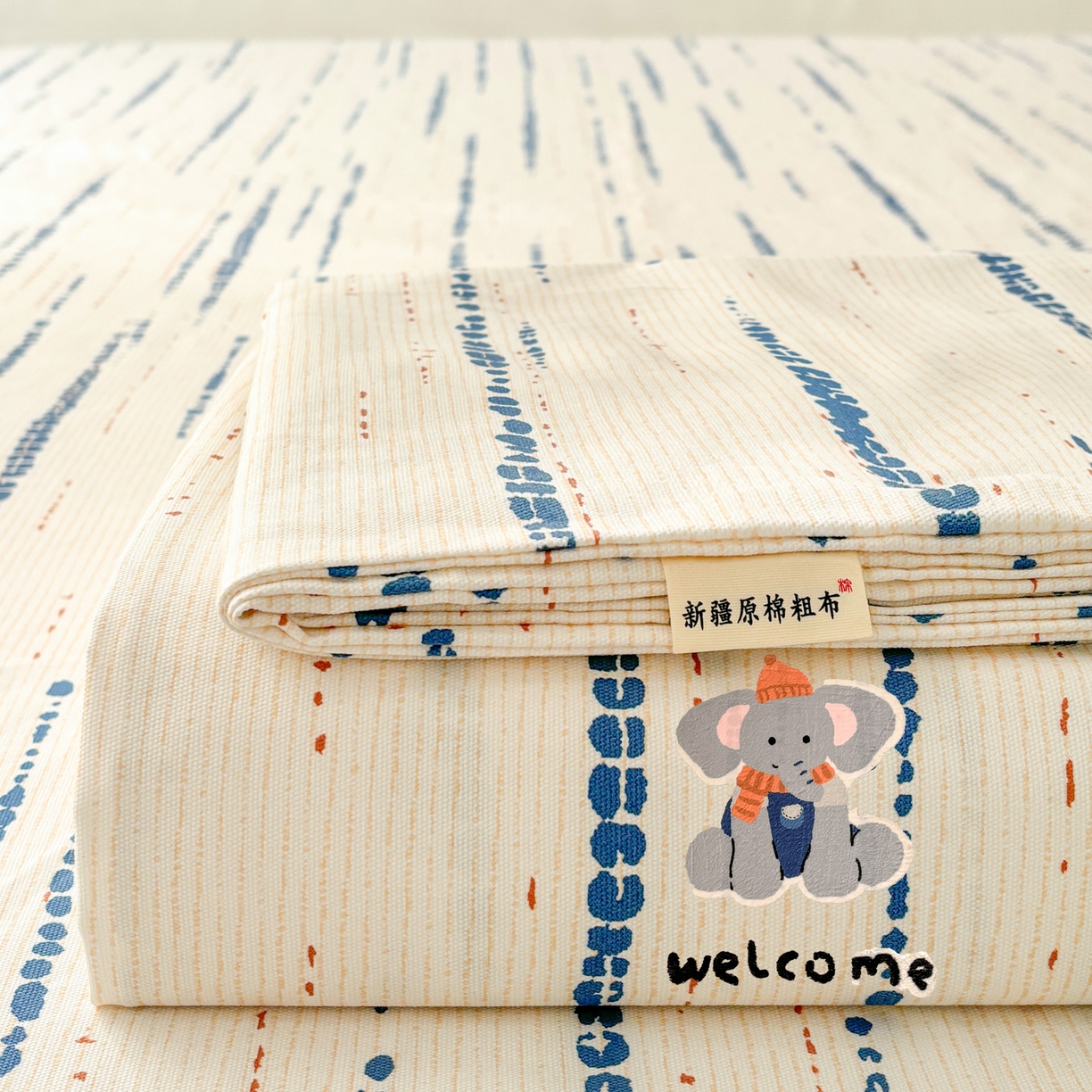 91家纺网 家纺一手货源 找家纺 （总）卧趣家纺 2026新款全棉老粗布凉席席子床单单件单品床单单床单绒布贴系列