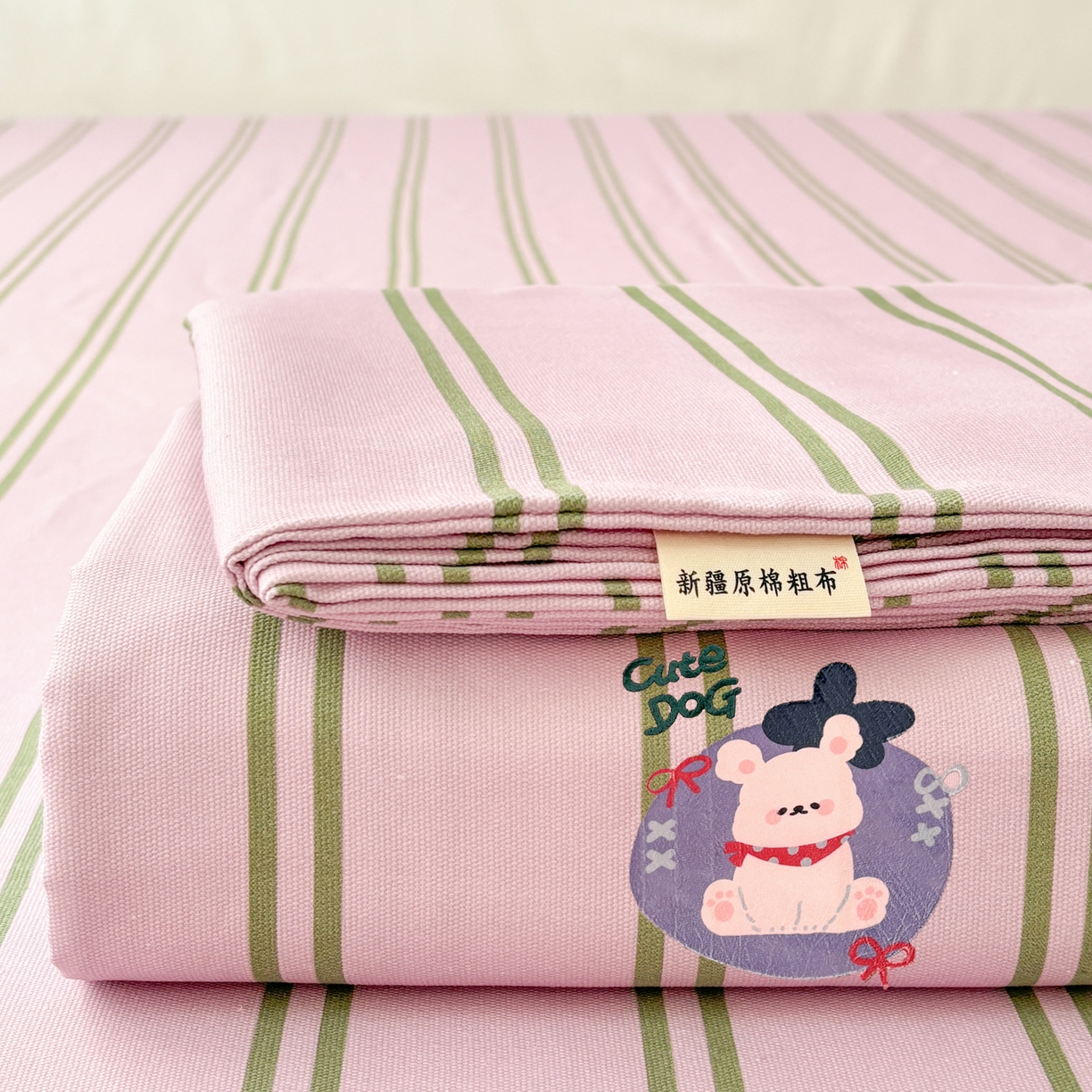 91家纺网 家纺一手货源 找家纺 （总）卧趣家纺 2026新款全棉老粗布凉席席子床单单件单品床单单床单绒布贴系列