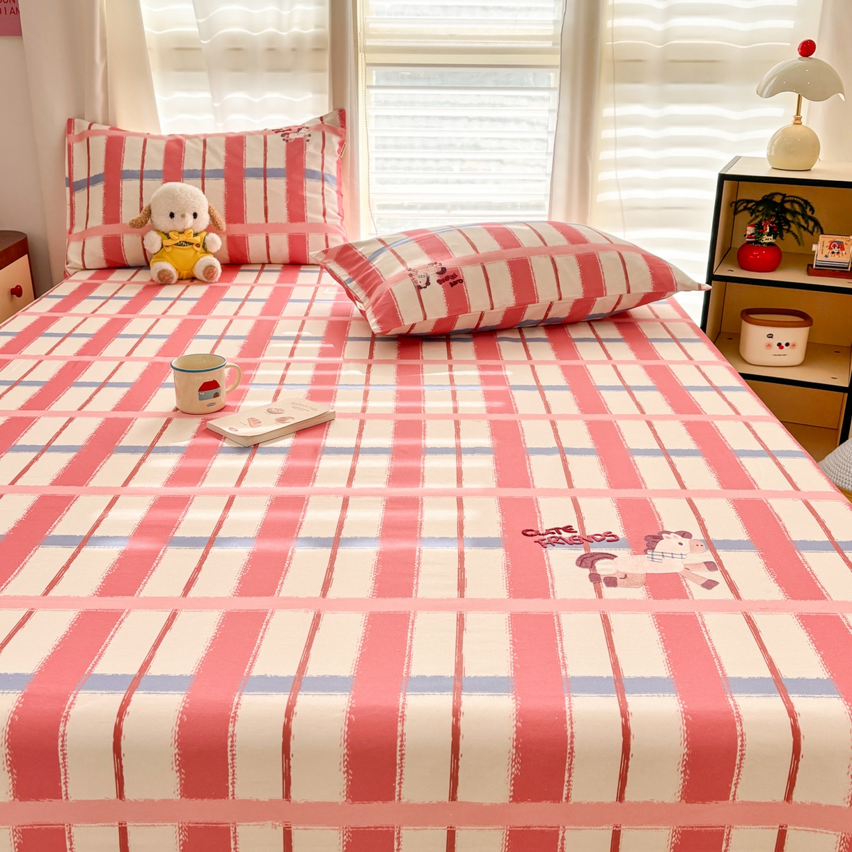 91家纺网 家纺一手货源 找家纺 卧趣家纺 2026新款全棉老粗布凉席席子床单单件单品床单单床单绒布贴系列 摇摇马