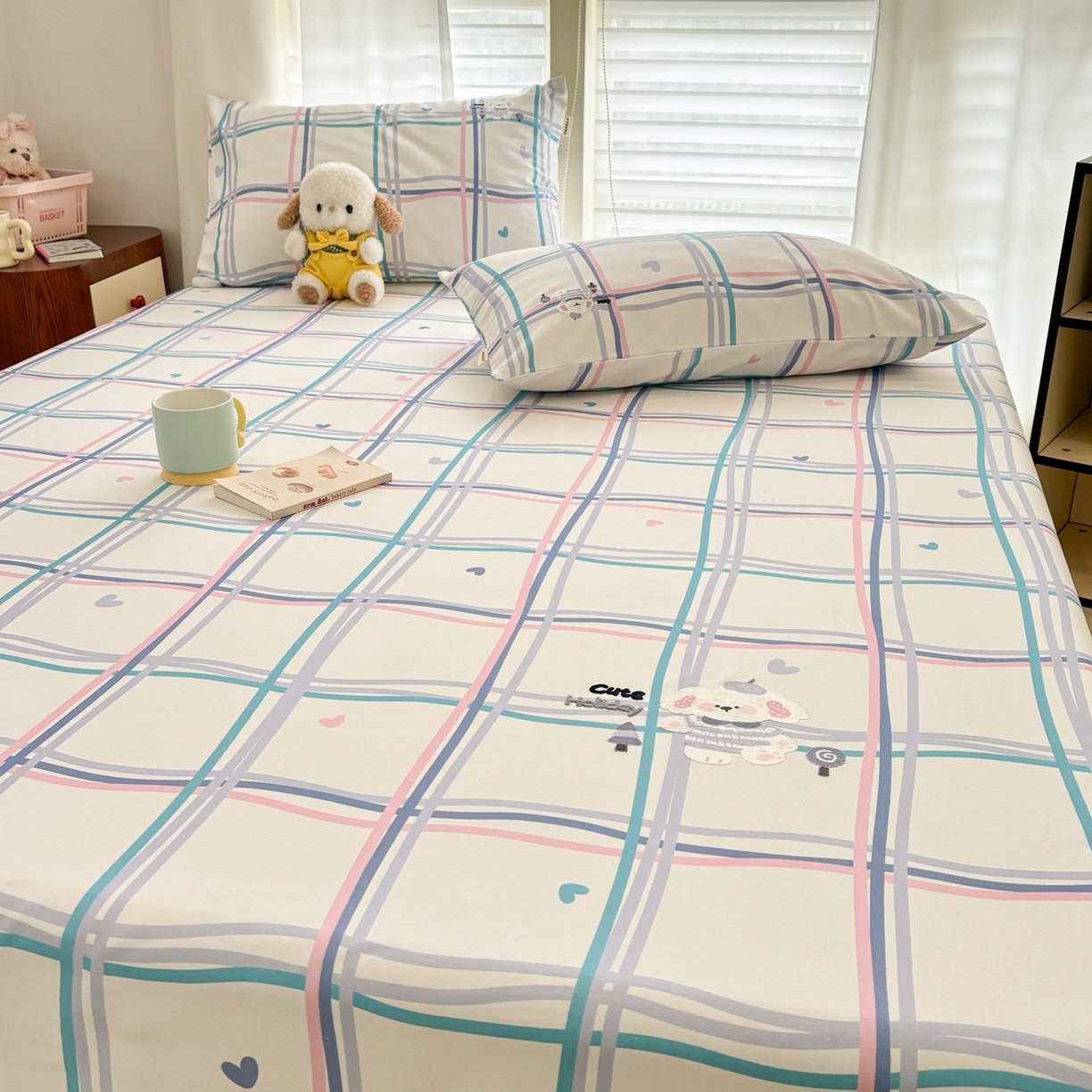 91家纺网 家纺一手货源 找家纺 卧趣家纺 2026新款全棉老粗布凉席席子床单单件单品床单单床单绒布贴系列 泡芙奶盖