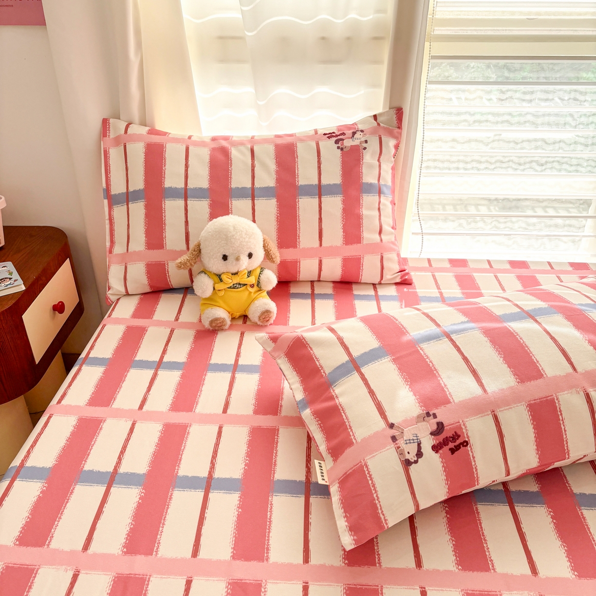 91家纺网 家纺一手货源 找家纺 卧趣家纺 2026新款全棉老粗布凉席席子床单单件单品床单单床单绒布贴系列 摇摇马