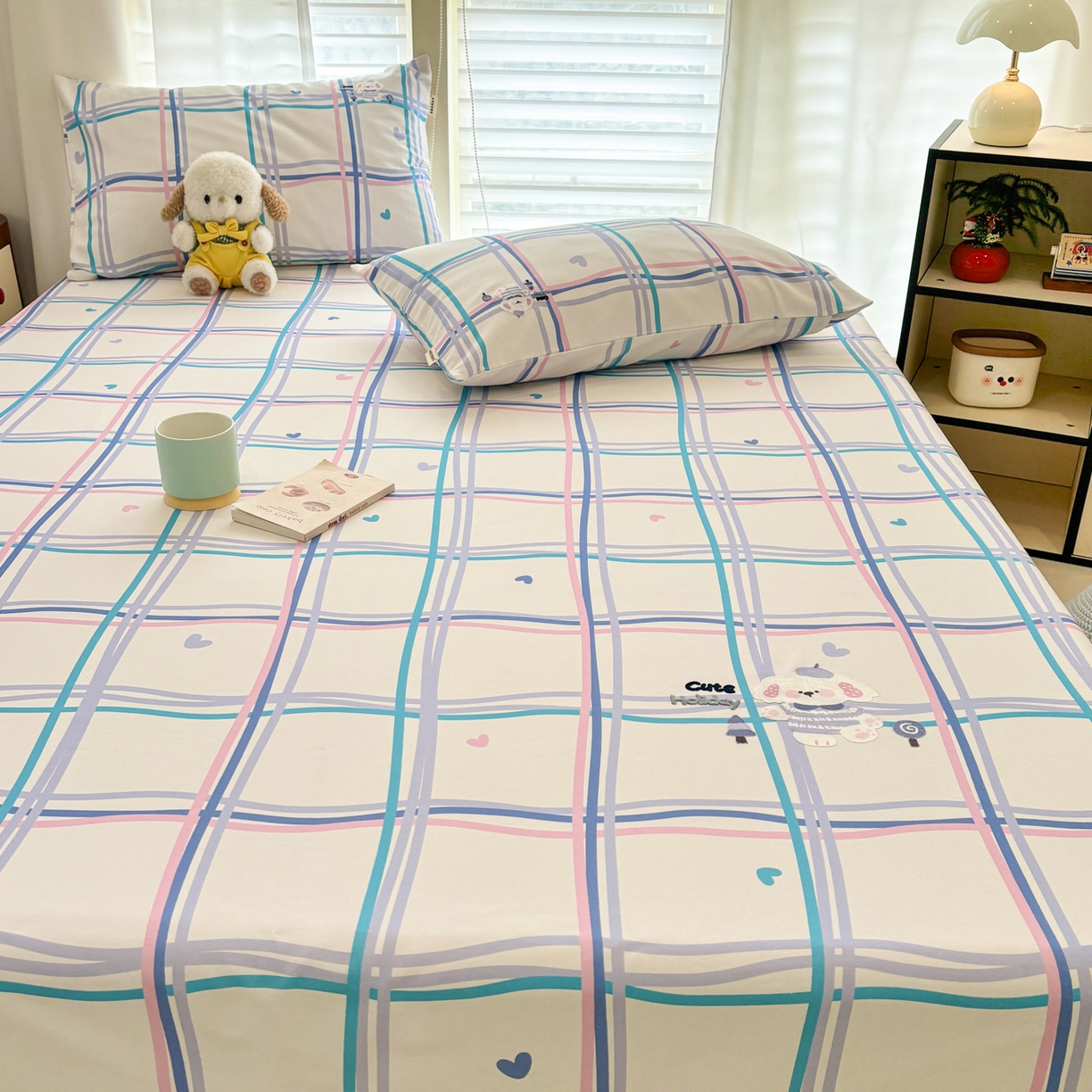 91家纺网 家纺一手货源 找家纺 卧趣家纺 2026新款全棉老粗布凉席席子床单单件单品床单单床单绒布贴系列 泡芙奶盖