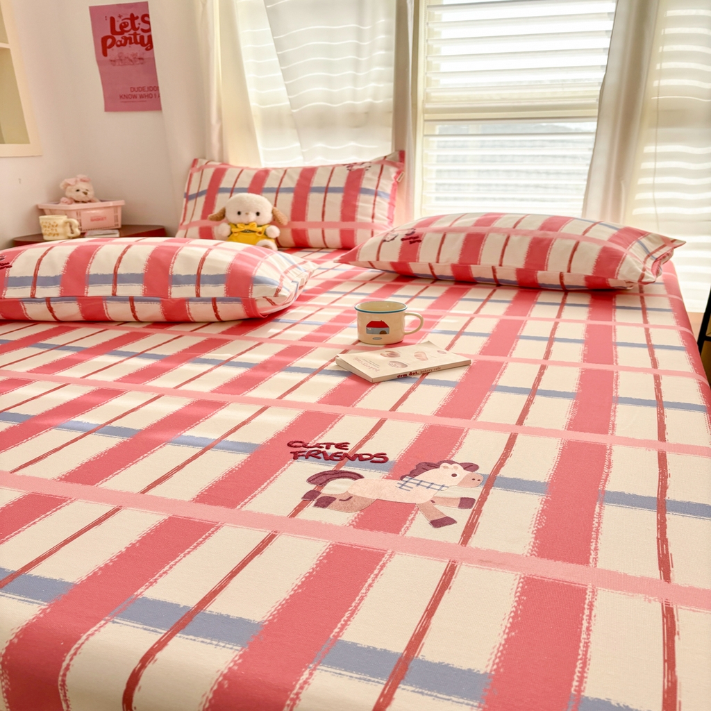 91家纺网 家纺一手货源 找家纺 卧趣家纺 2026新款全棉老粗布凉席席子床单单件单品床单单床单绒布贴系列 摇摇马