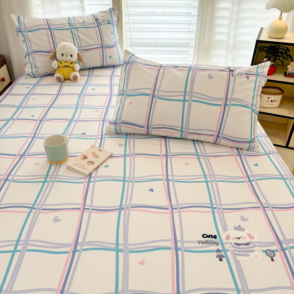 91家纺网 家纺一手货源 找家纺 卧趣家纺 2026新款全棉老粗布凉席席子床单单件单品床单单床单绒布贴系列 泡芙奶盖