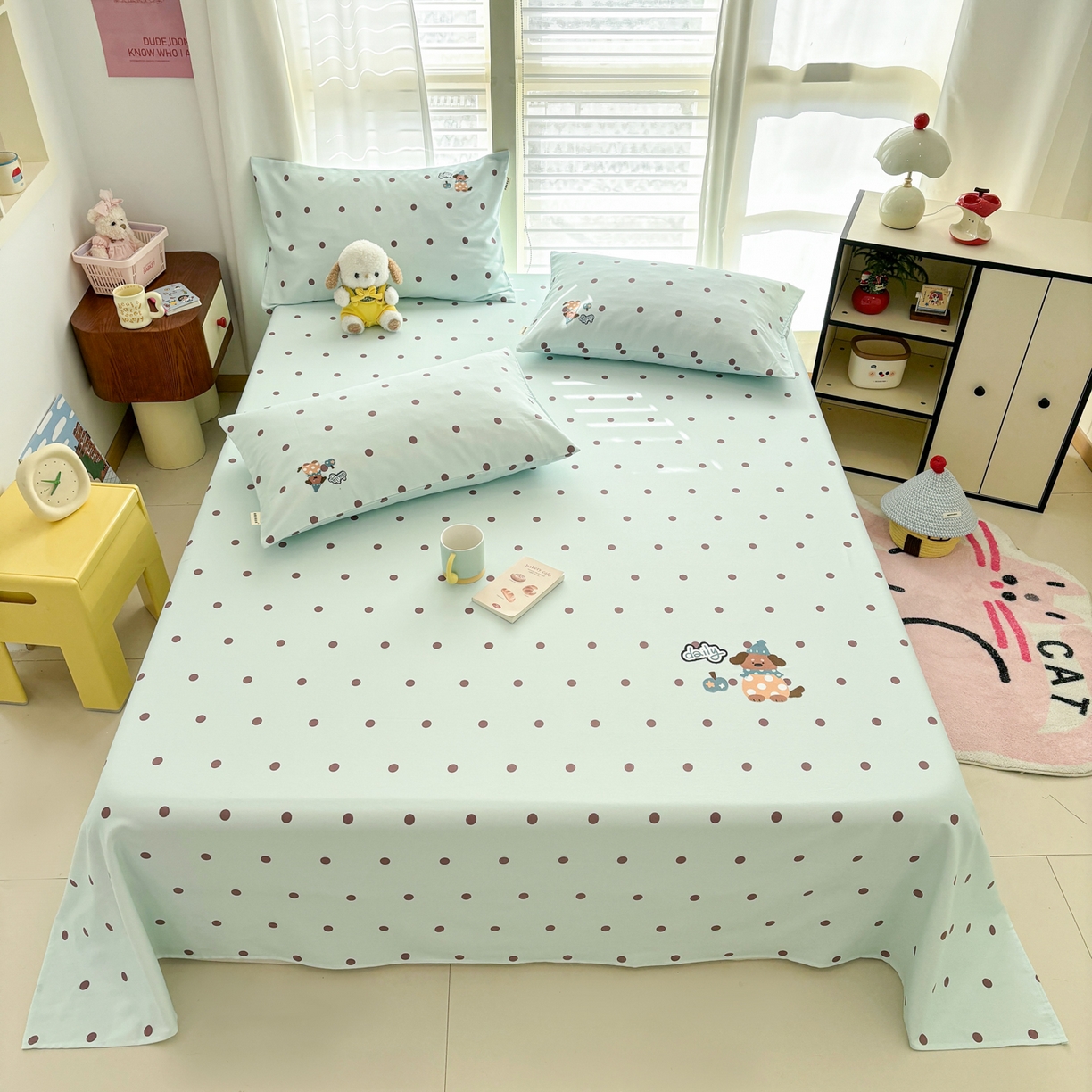 91家纺网 家纺一手货源 找家纺 卧趣家纺 2026新款全棉老粗布凉席席子床单单件单品床单单床单绒布贴系列 心动汪