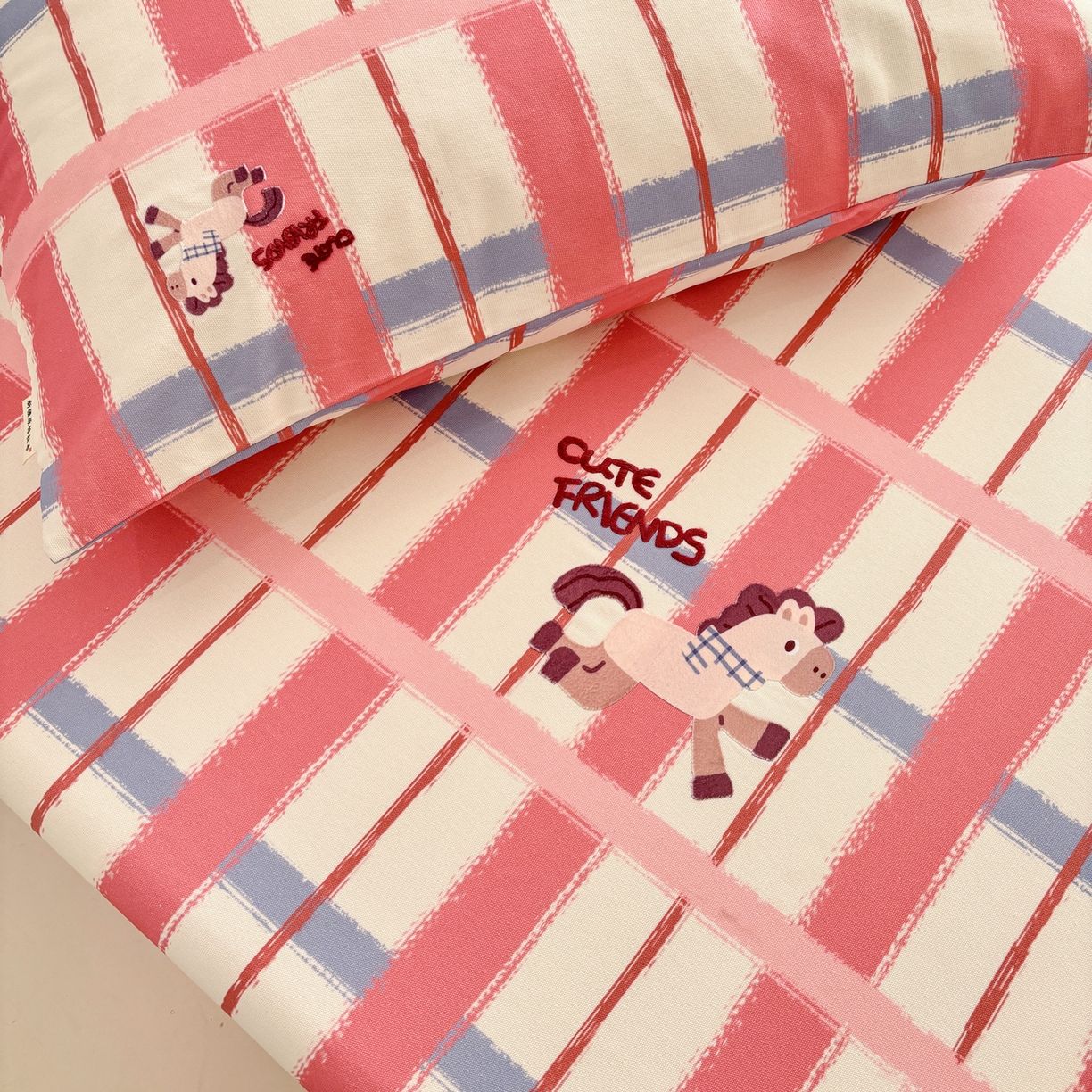 91家纺网 家纺一手货源 找家纺 卧趣家纺 2026新款全棉老粗布凉席席子床单单件单品床单单床单绒布贴系列 摇摇马