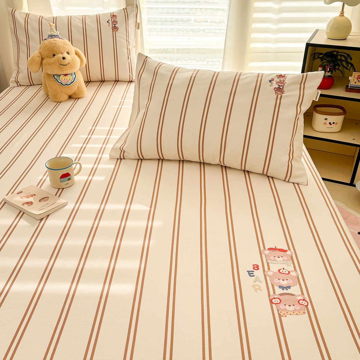 91家纺网 家纺一手货源 找家纺 卧趣家纺 2026新款全棉老粗布凉席席子床单单件单品床单单床单绒布贴系列 叠叠乐