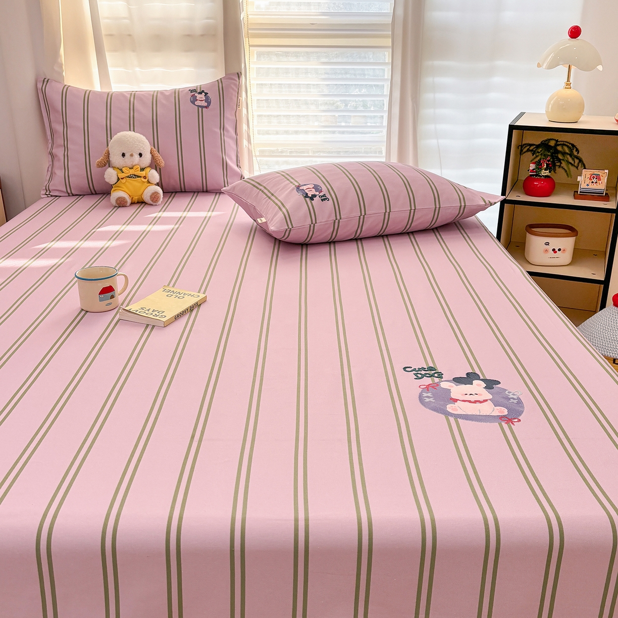 91家纺网 家纺一手货源 找家纺 卧趣家纺 2026新款全棉老粗布凉席席子床单单件单品床单单床单绒布贴系列 趣梦