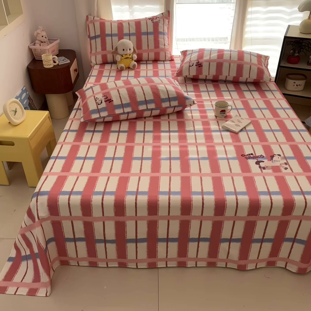 91家纺网 家纺一手货源 找家纺 卧趣家纺 2026新款全棉老粗布凉席席子床单单件单品床单单床单绒布贴系列 摇摇马