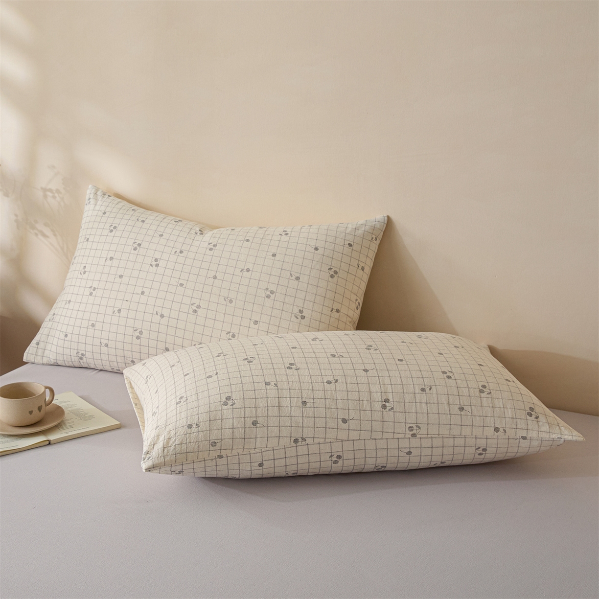 91家纺网 家纺一手货源 找家纺 尊妙被业 2026新款亚麻印花新疆棉花夏被 樱桃梦