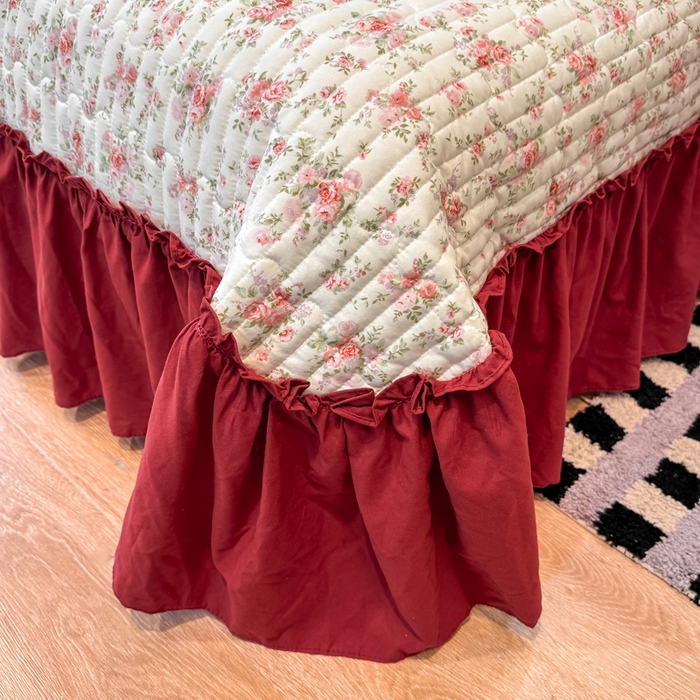 91家纺网 家纺一手货源 找家纺 （总）大麦家纺 2026新款水洗古棉床盖印花四件套