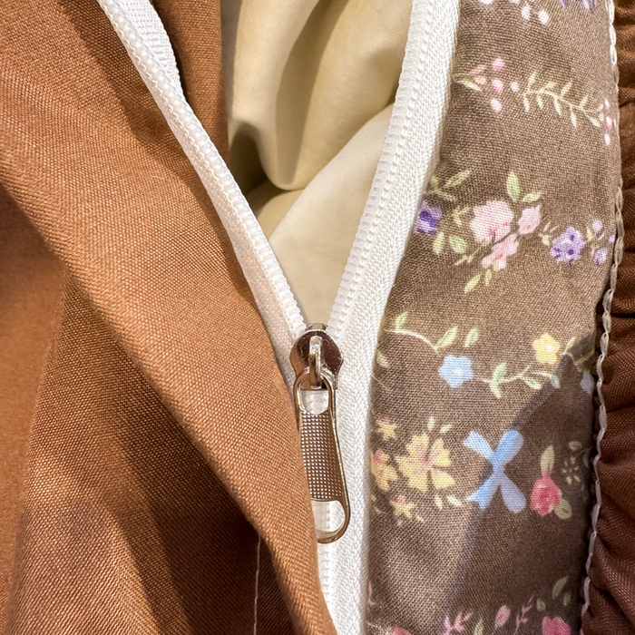 91家纺网 家纺一手货源 找家纺 大麦家纺 2026新款水洗古棉床盖印花四件套 春华