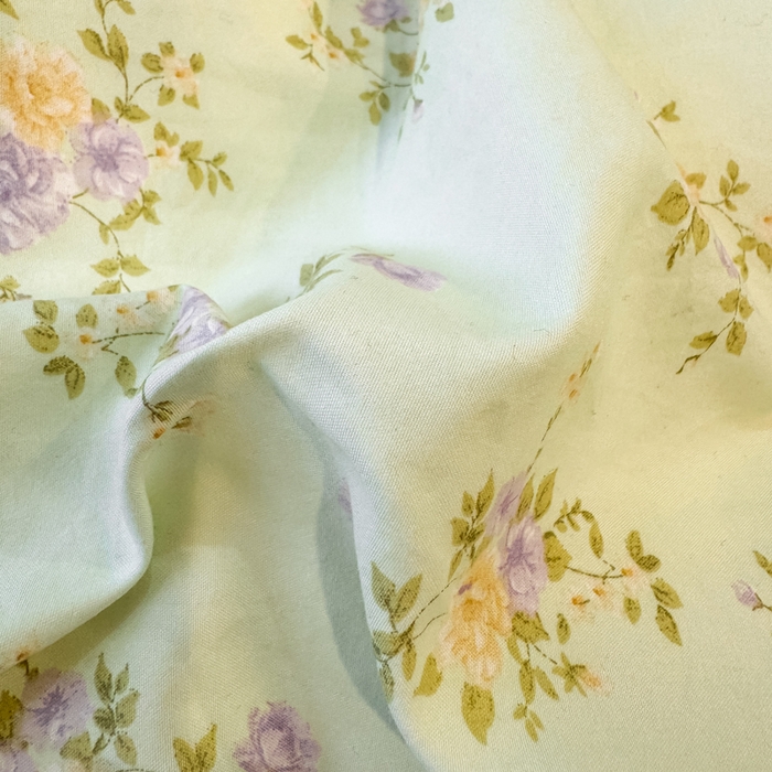 91家纺网 家纺一手货源 找家纺 大麦家纺 2026新款水洗古棉床盖印花四件套 赫本夏朵