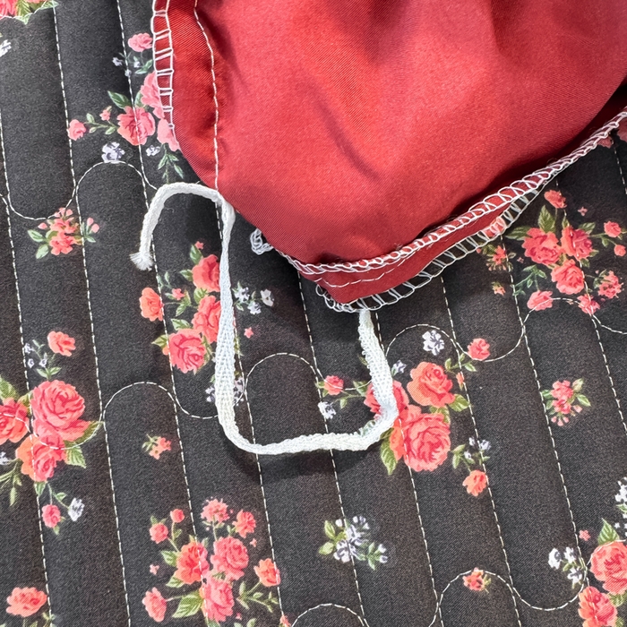 91家纺网 家纺一手货源 找家纺 大麦家纺 2026新款水洗古棉床盖印花四件套 花季