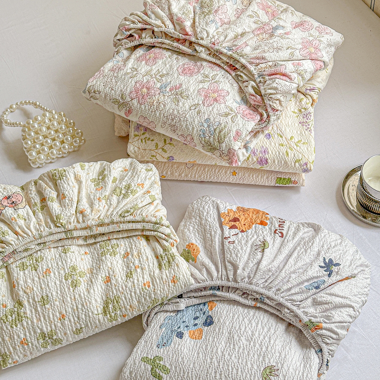 91家纺网 家纺一手货源 找家纺 （总）悦织湾家纺 2026新款老粗布印花床单床笠床笠三两件套春秋学生宿舍单双人床笠