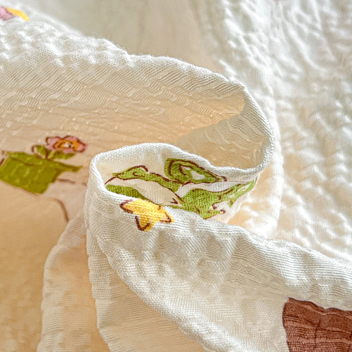 91家纺网 家纺一手货源 找家纺 悦织湾家纺 2026新款泡芙棉印花四件套单品单被套枕套时尚轻奢卡通小碎花学生宿舍用品三四件套 超级玛丽