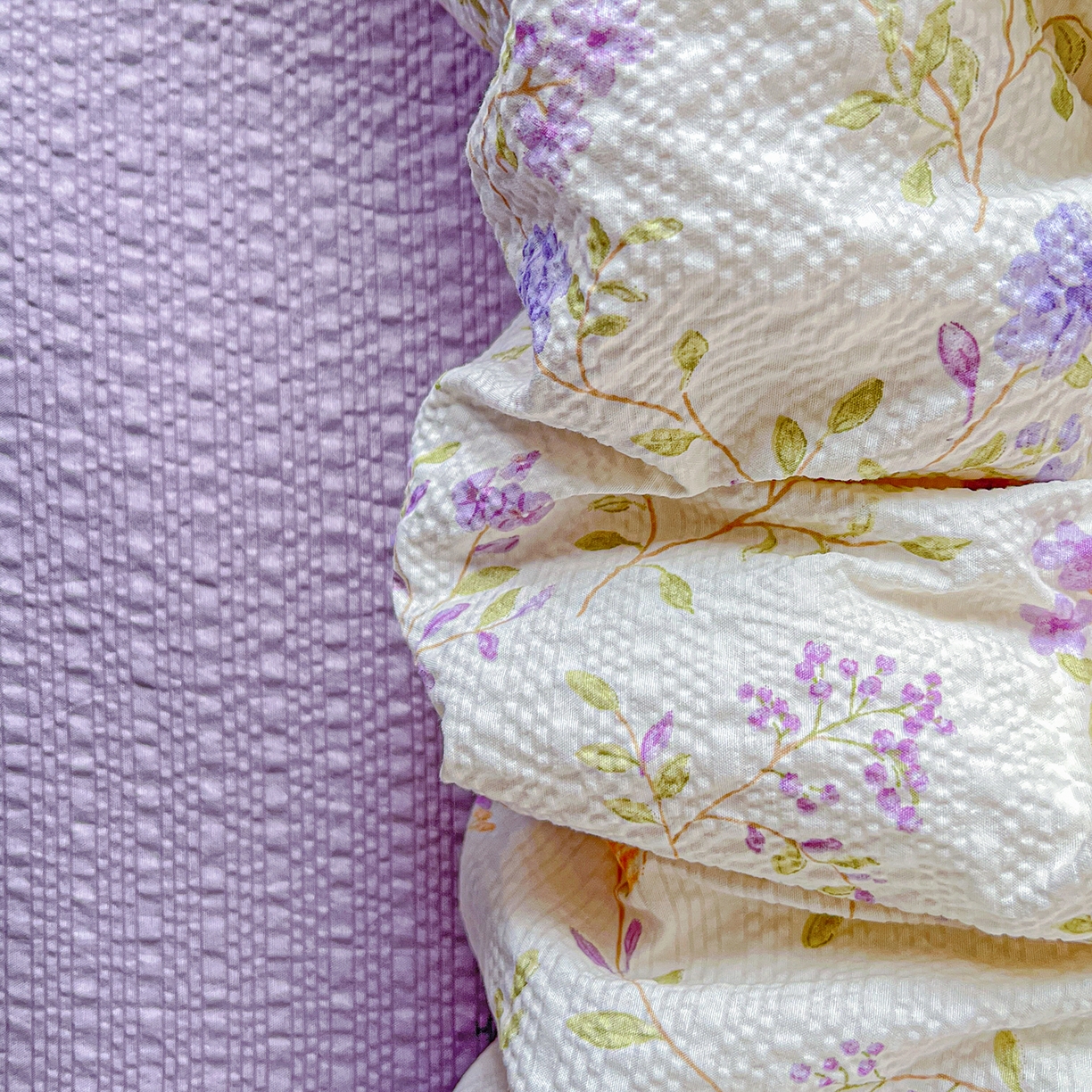 91家纺网 家纺一手货源 找家纺 悦织湾家纺 2026新款泡芙棉印花四件套单品单被套枕套时尚轻奢卡通小碎花学生宿舍用品三四件套 浪漫日记