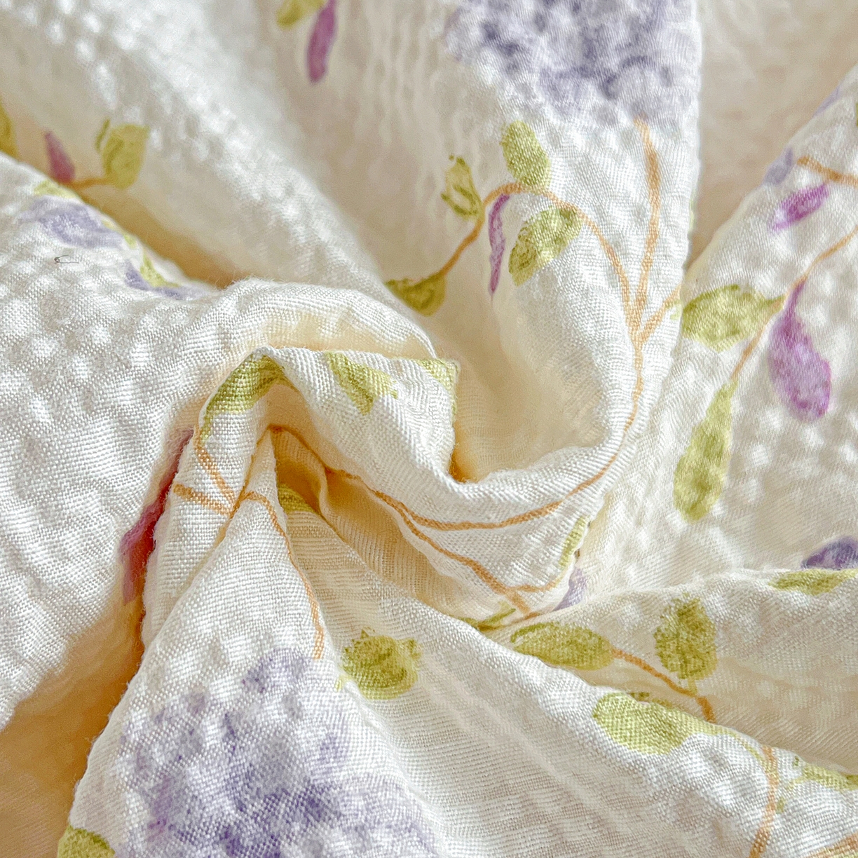 91家纺网 家纺一手货源 找家纺 悦织湾家纺 2026新款泡芙棉印花四件套单品单被套枕套时尚轻奢卡通小碎花学生宿舍用品三四件套 浪漫日记