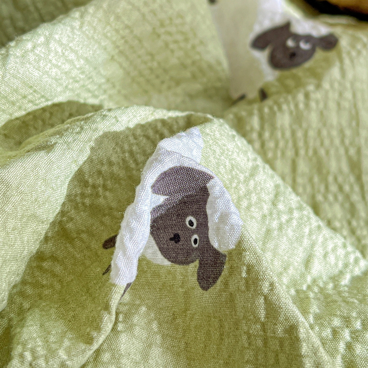 91家纺网 家纺一手货源 找家纺 悦织湾家纺 2026新款泡芙棉印花四件套单品单被套枕套时尚轻奢卡通小碎花学生宿舍用品三四件套 羊羊牧场