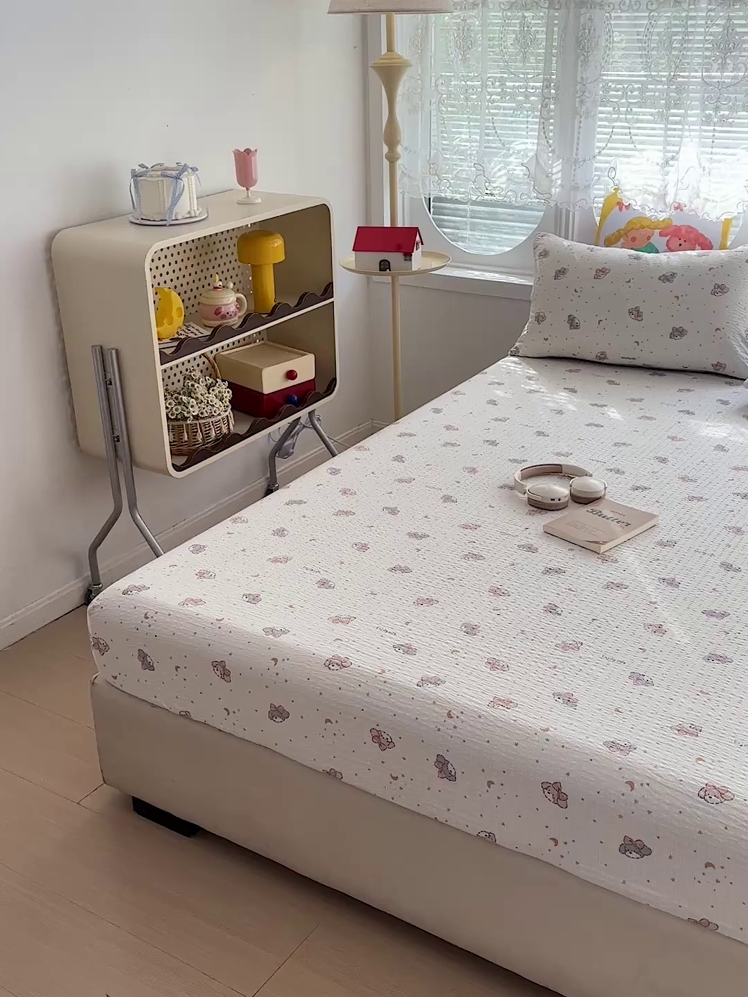 91家纺网 家纺一手货源 找家纺 悦织湾家纺 2026新款老粗布印花床单床笠床笠三两件套春秋学生宿舍单双人床笠 星空