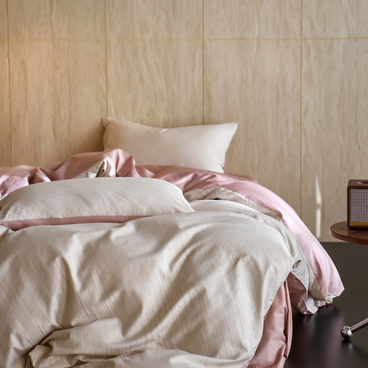 91家纺网 家纺一手货源 找家纺 涞澳家纺 2026新款全棉纯棉色织提花四件套 杰斯