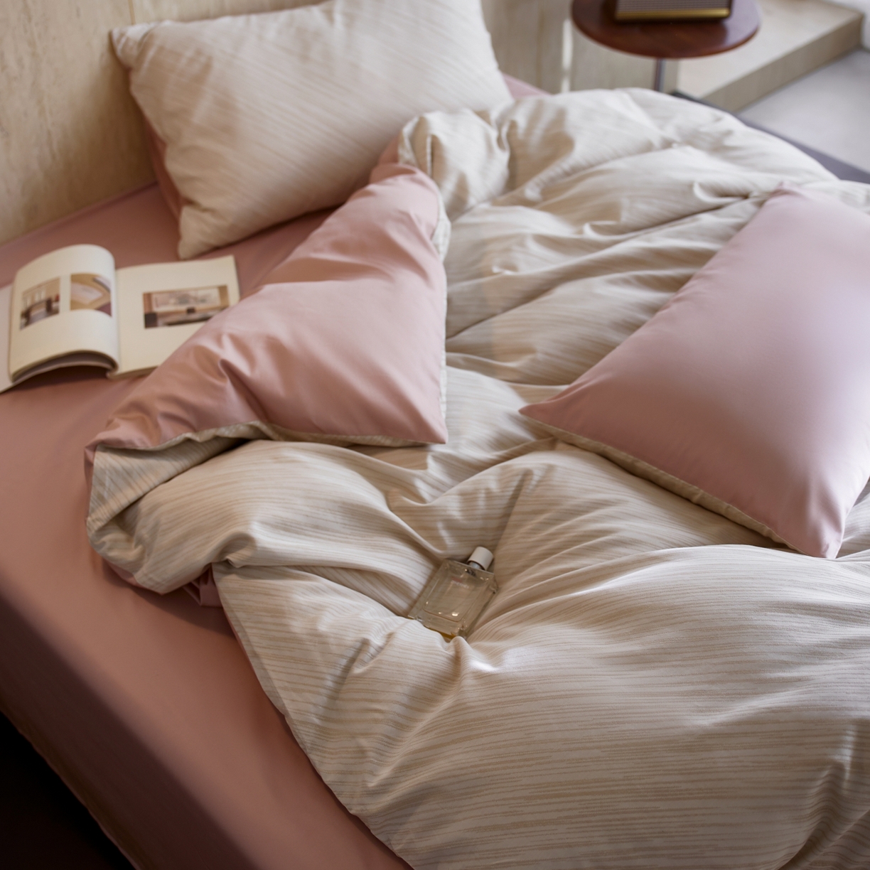 91家纺网 家纺一手货源 找家纺 涞澳家纺 2026新款全棉纯棉色织提花四件套 杰斯