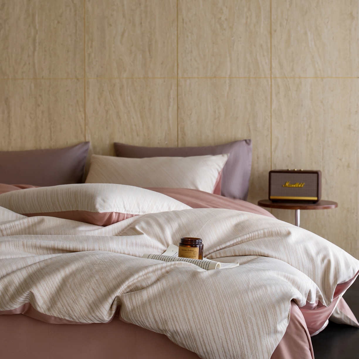 91家纺网 家纺一手货源 找家纺 涞澳家纺 2026新款全棉纯棉色织提花四件套 杰斯