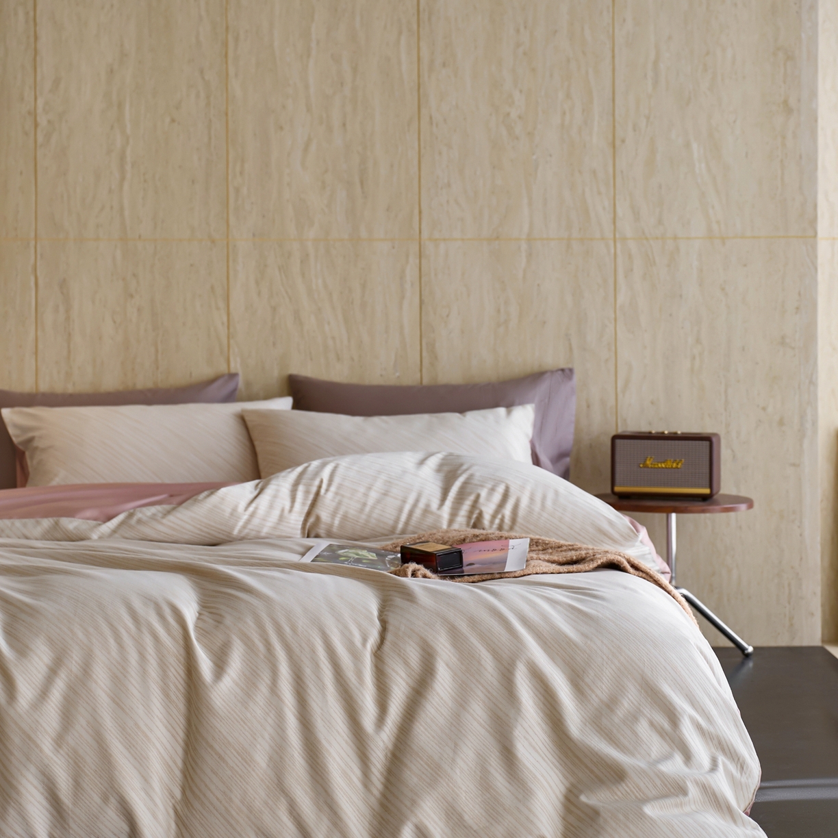 涞澳家纺 2026新款全棉纯棉色织提花四件套 杰斯