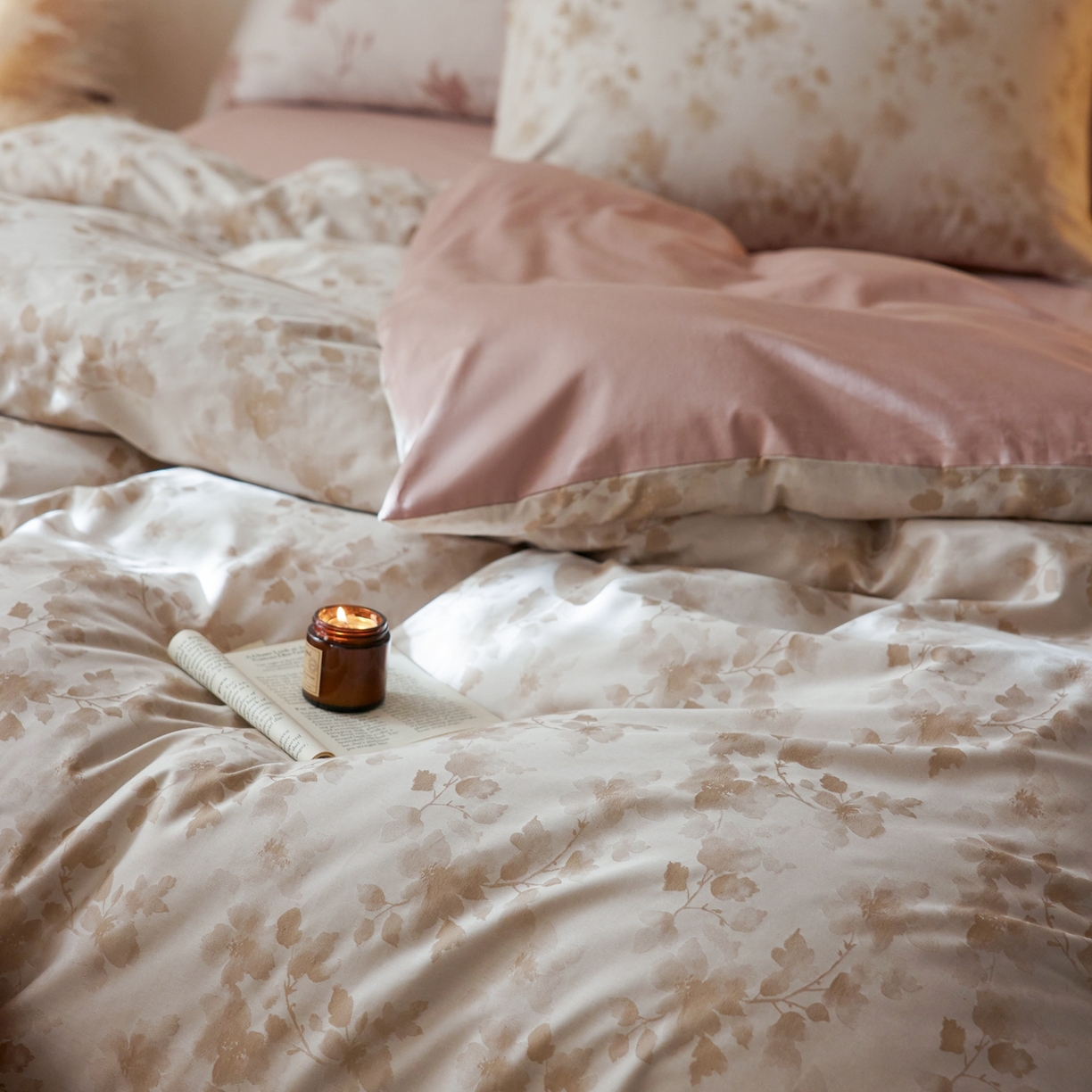 91家纺网 家纺一手货源 找家纺 涞澳家纺 2026新款全棉纯棉色织提花四件套 梦蔓