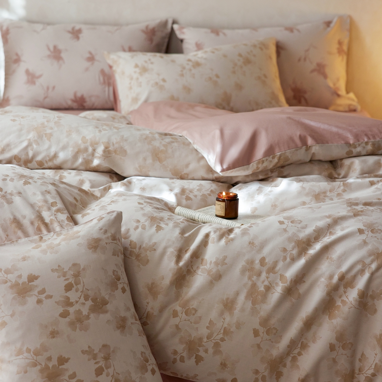 91家纺网 家纺一手货源 找家纺 涞澳家纺 2026新款全棉纯棉色织提花四件套 梦蔓