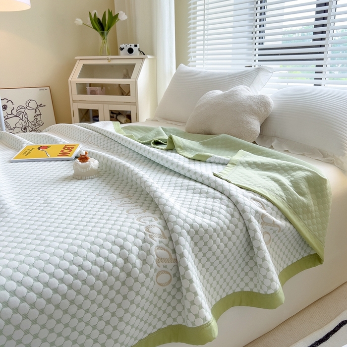 91家纺网 家纺一手货源 找家纺 （总）馨乐家纺 2026新款三层纱针织夏凉被夏被被子被芯盖毯