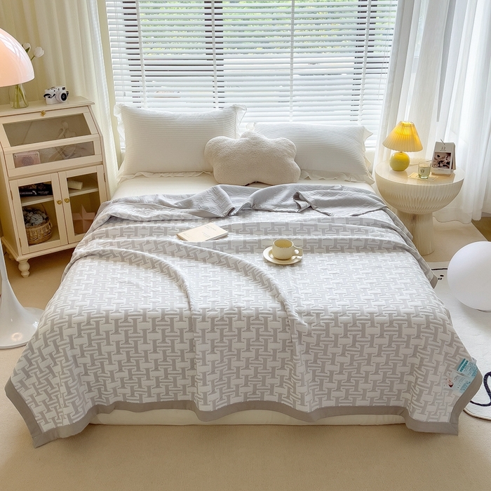 馨乐家纺 2026新款三层纱针织夏凉被夏被被子被芯盖毯 问夏