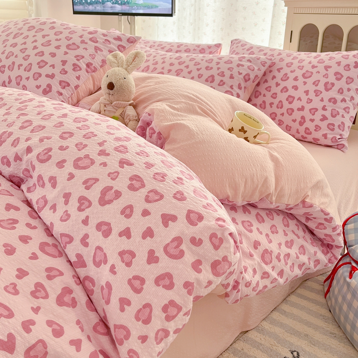 91家纺网 家纺一手货源 找家纺 （总）瑞钰 2026新款直播热款高品质高克重泡泡纱泡芙纱四件套