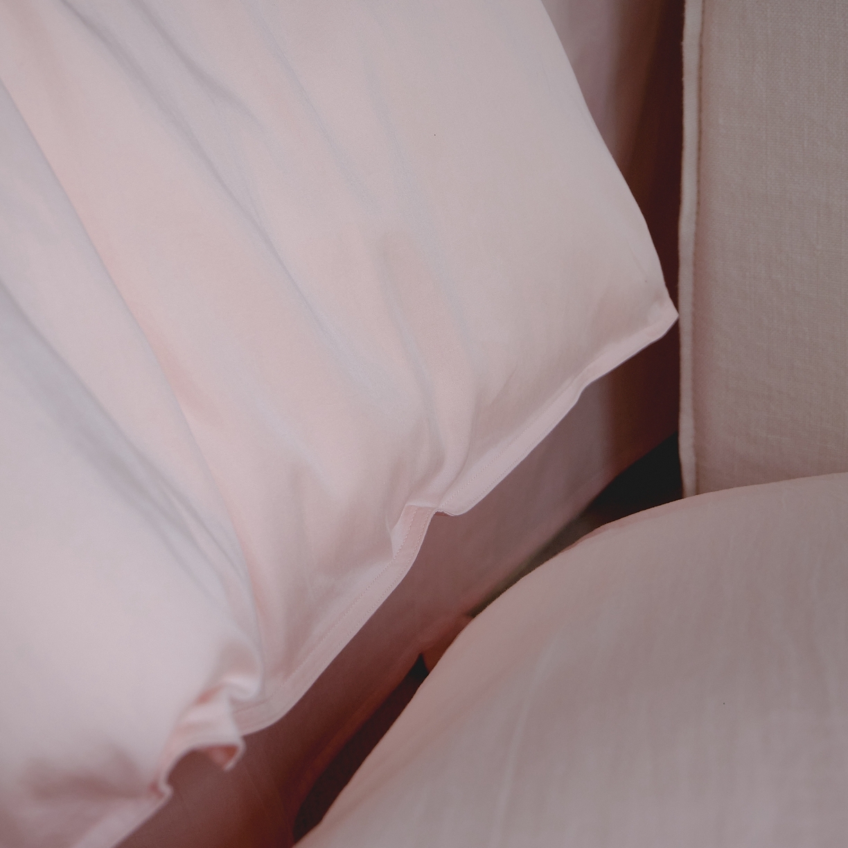 91家纺网 家纺一手货源 找家纺 涞澳家纺 2026新款80水洗天丝棉四件套-简序 简序-桃粉