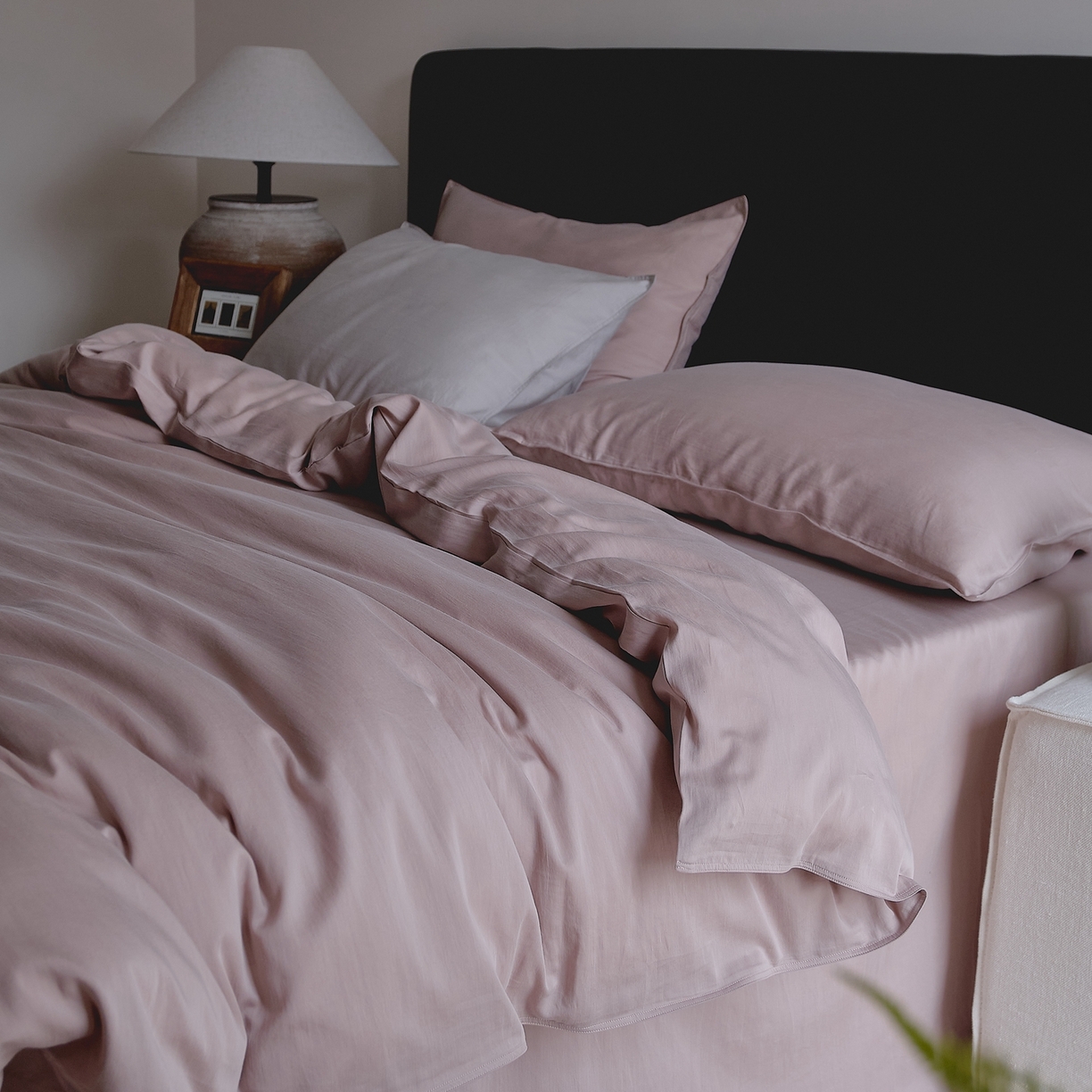 91家纺网 家纺一手货源 找家纺 涞澳家纺 2026新款80水洗天丝棉四件套-简序 简序-紫苏