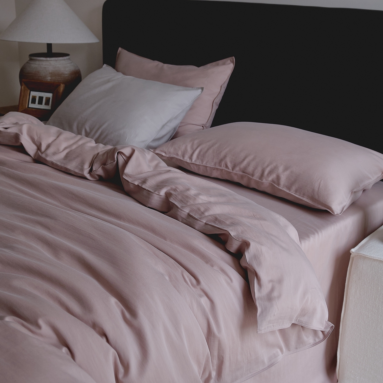 91家纺网 家纺一手货源 找家纺 涞澳家纺 2026新款80水洗天丝棉四件套-简序 简序-紫苏