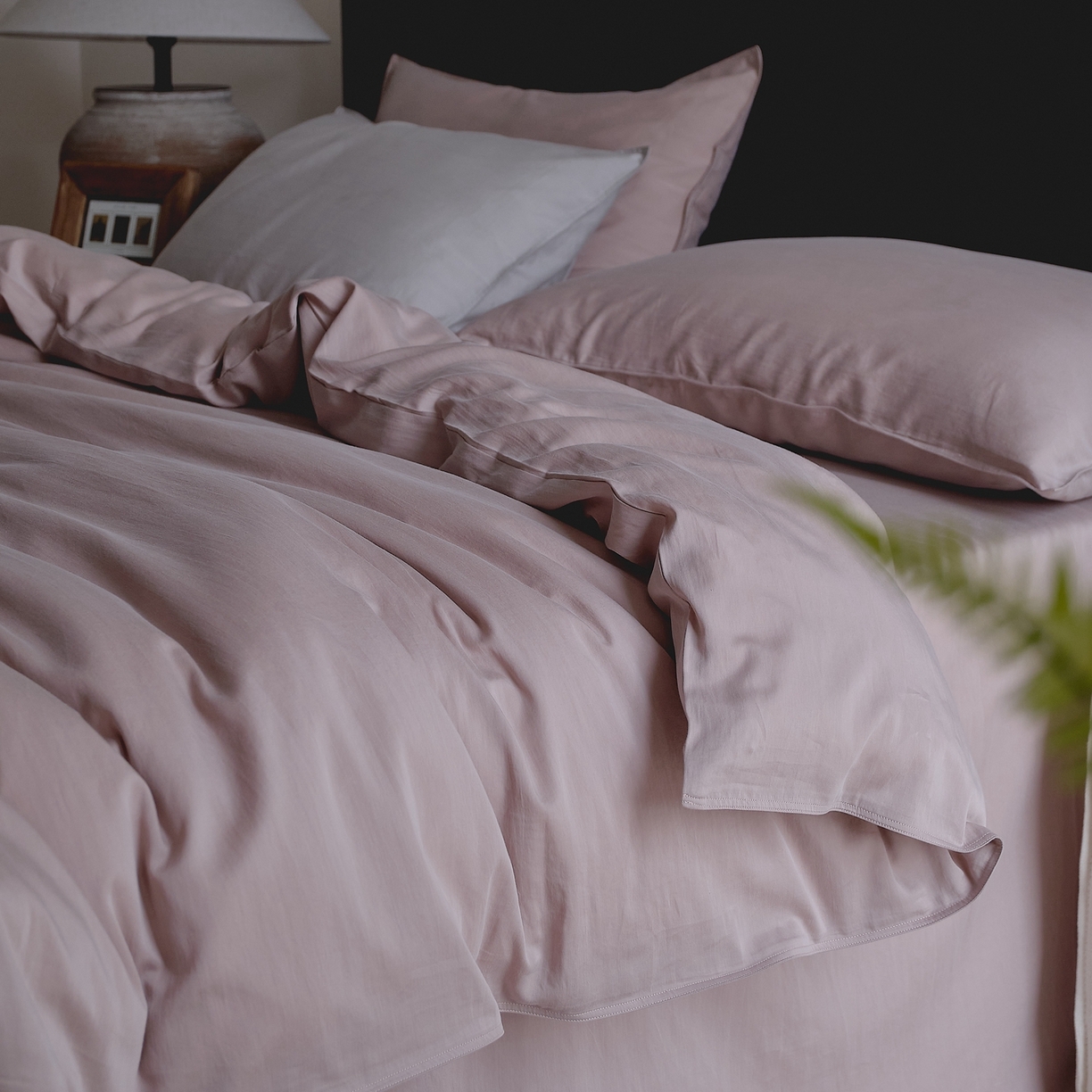 91家纺网 家纺一手货源 找家纺 涞澳家纺 2026新款80水洗天丝棉四件套-简序 简序-紫苏