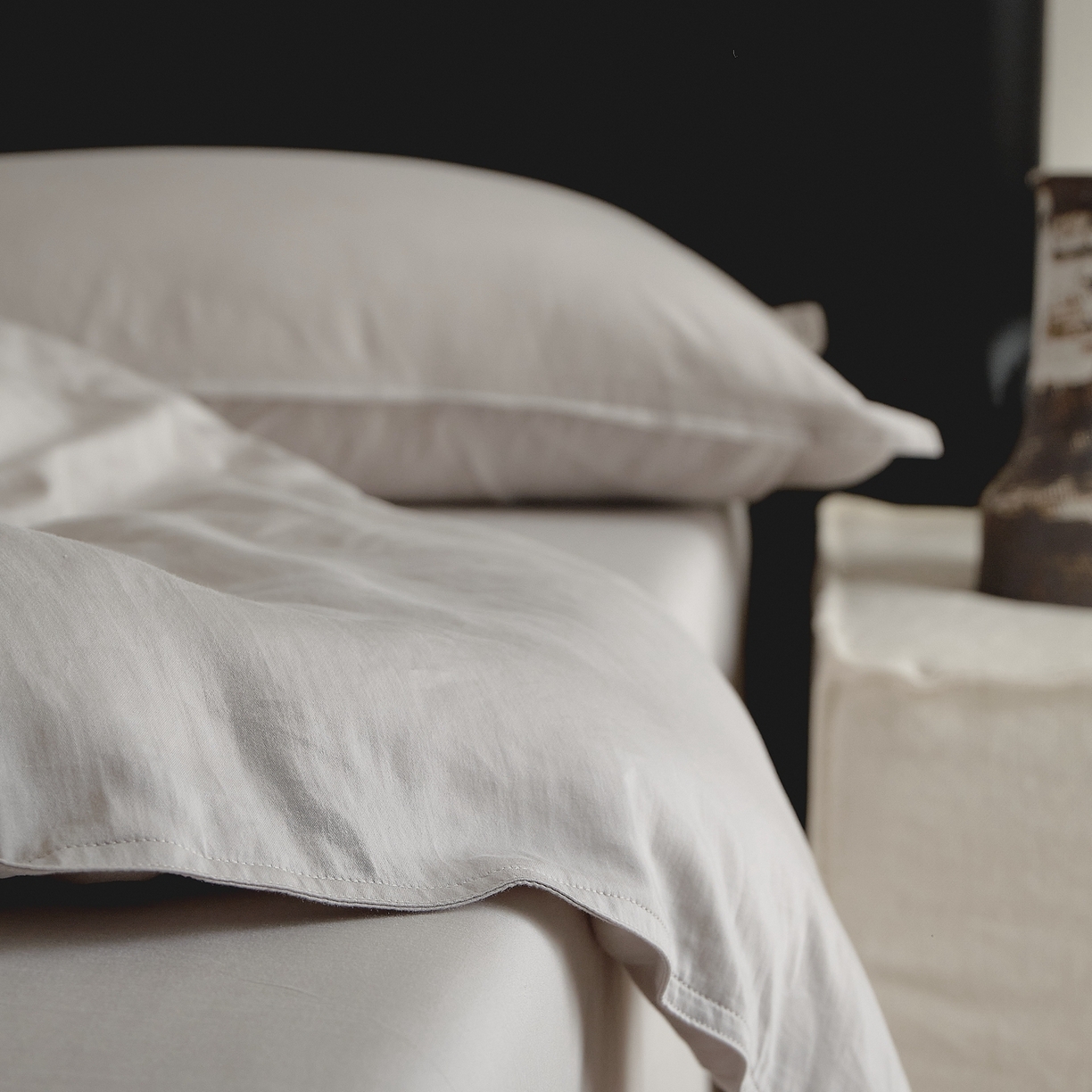 91家纺网 家纺一手货源 找家纺 涞澳家纺 2026新款80水洗天丝棉四件套-简序 简序-星辰灰