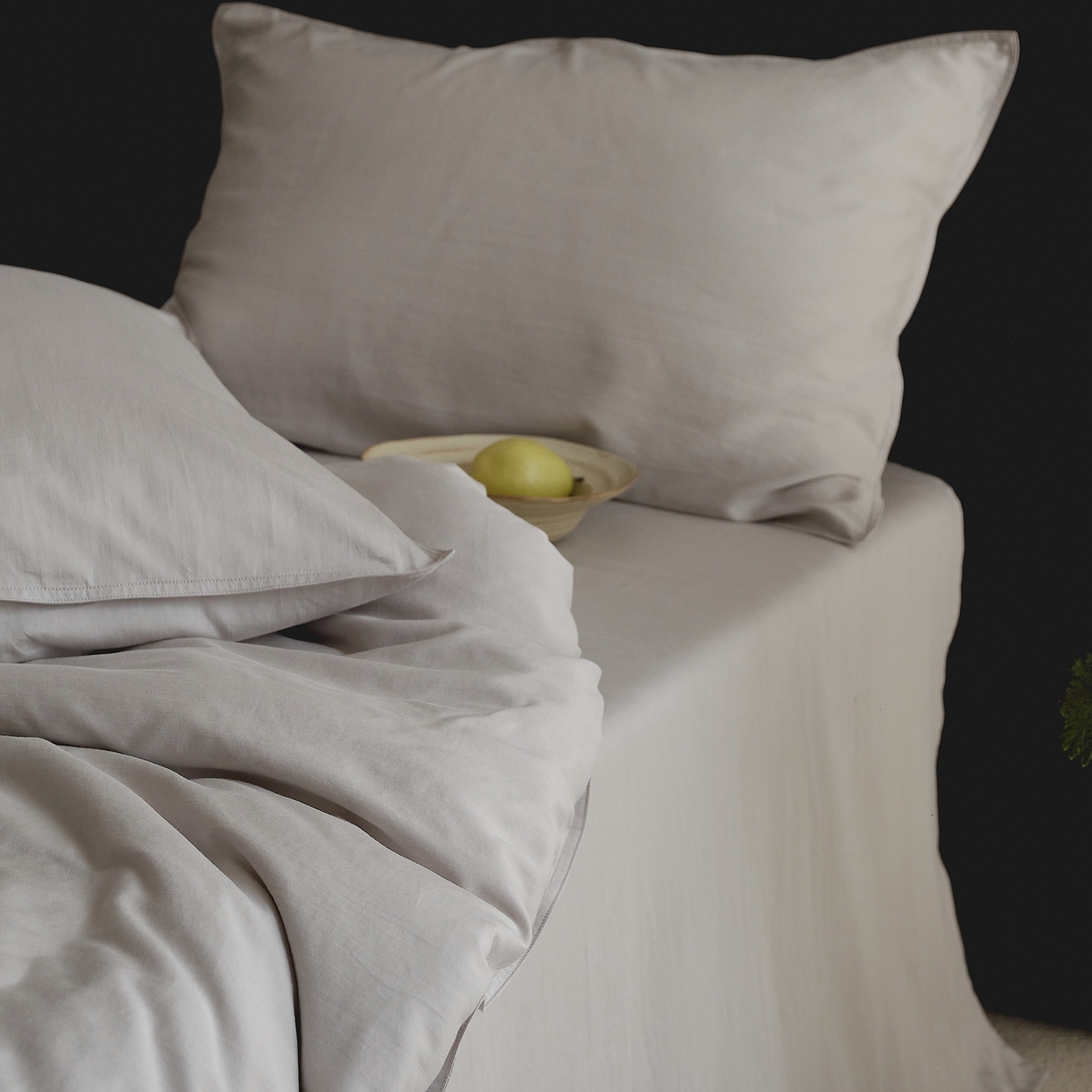 91家纺网 家纺一手货源 找家纺 涞澳家纺 2026新款80水洗天丝棉四件套-简序 简序-星辰灰