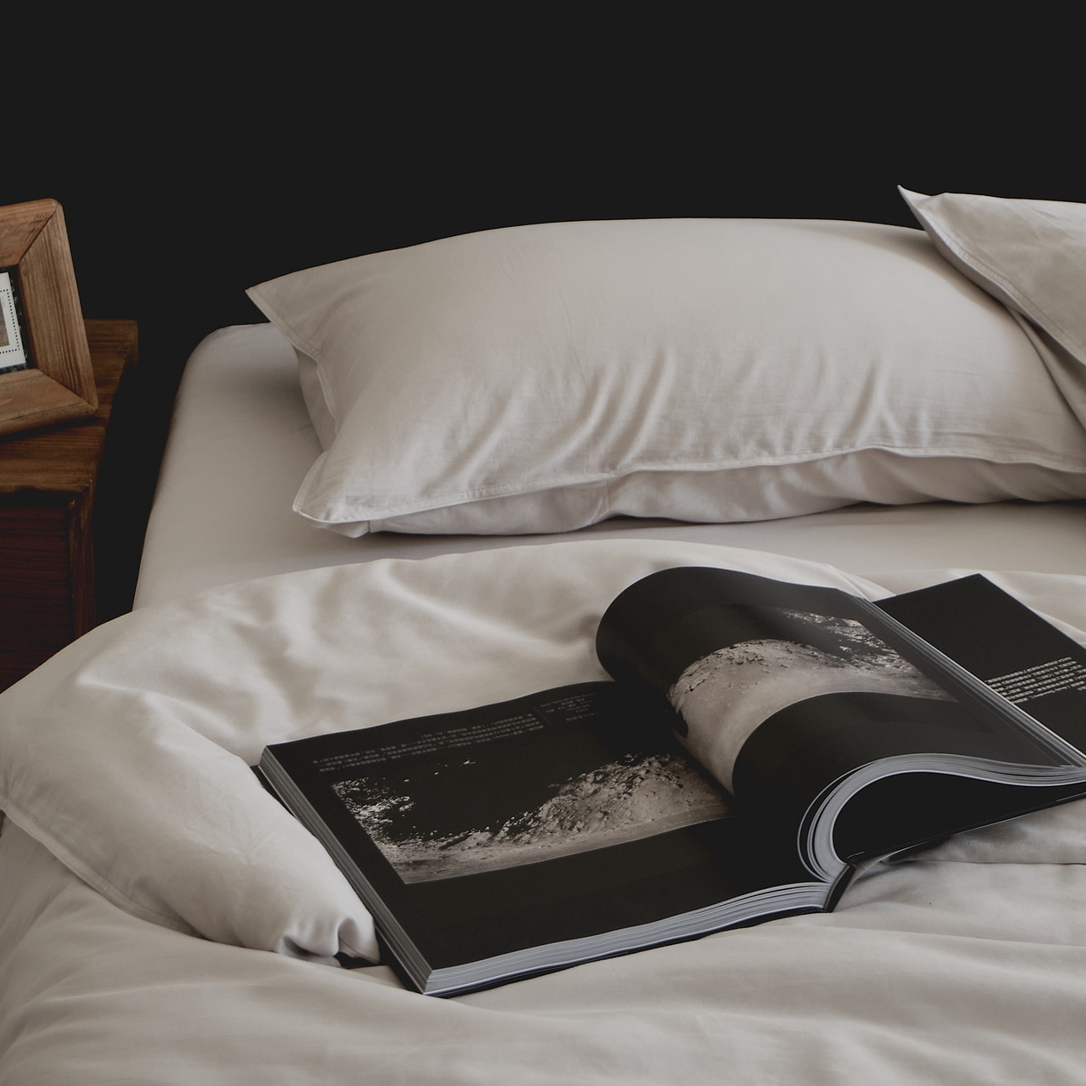 91家纺网 家纺一手货源 找家纺 涞澳家纺 2026新款80水洗天丝棉四件套-简序 简序-星辰灰