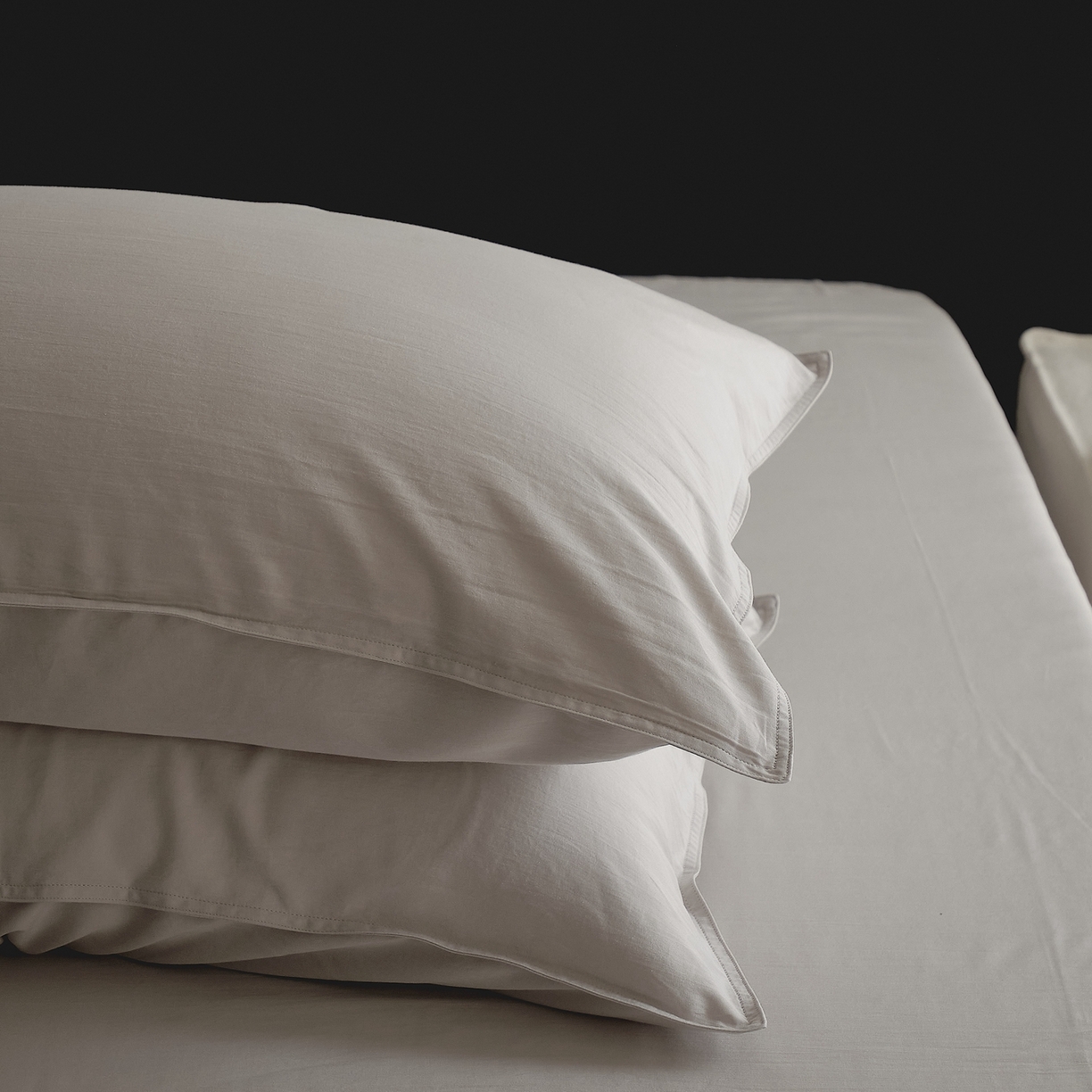 91家纺网 家纺一手货源 找家纺 涞澳家纺 2026新款80水洗天丝棉四件套-简序 简序-星辰灰