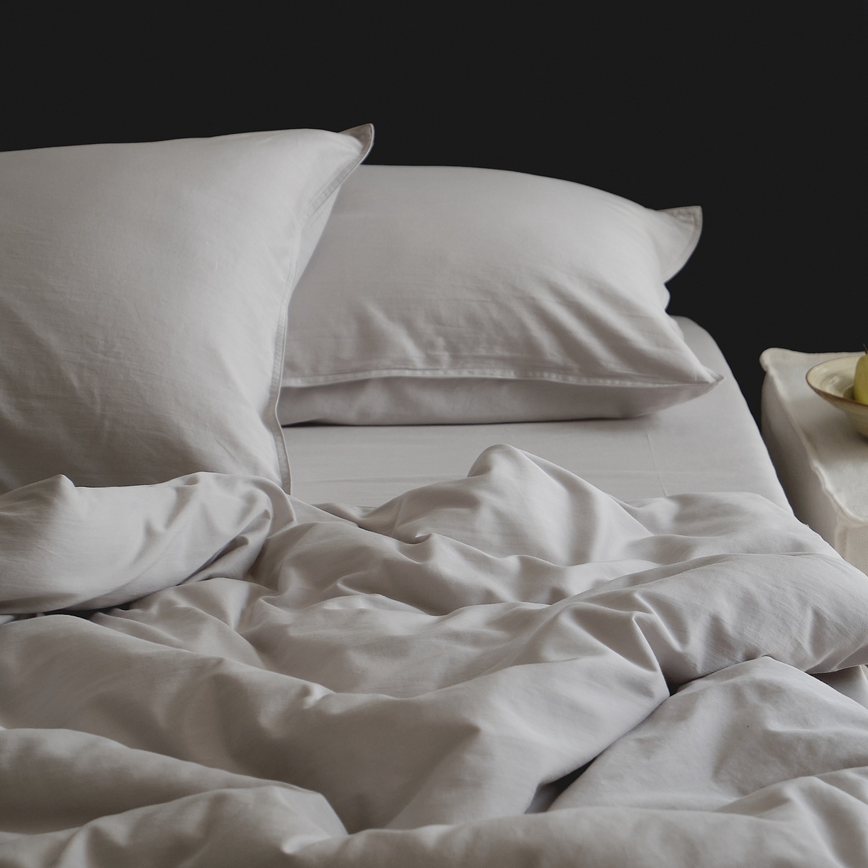 91家纺网 家纺一手货源 找家纺 涞澳家纺 2026新款80水洗天丝棉四件套-简序 简序-星辰灰