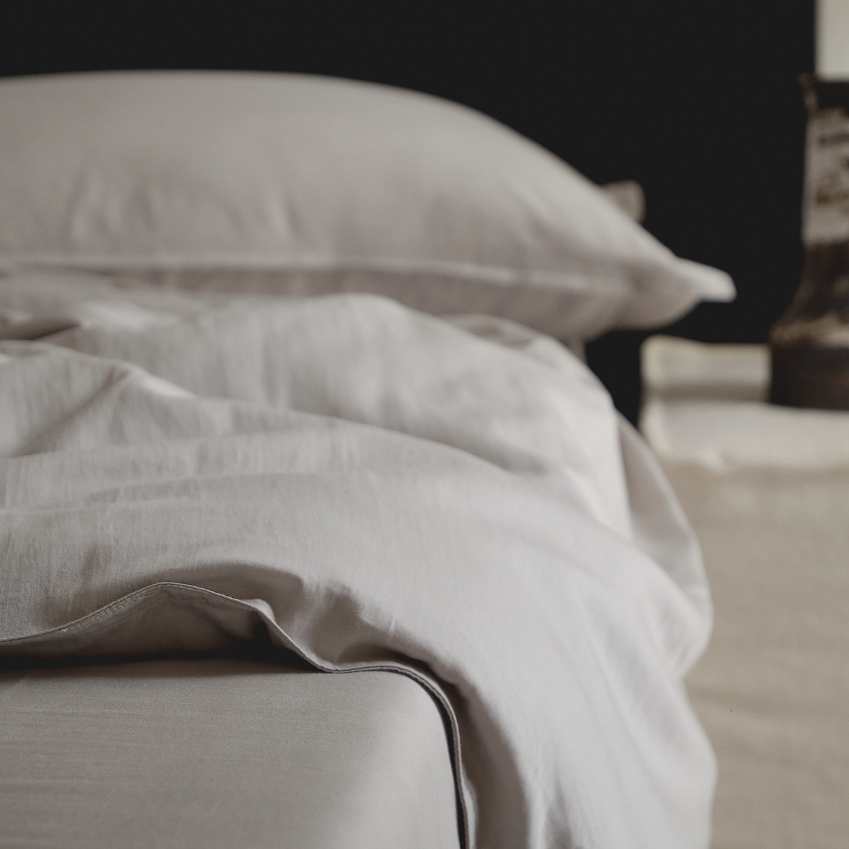 91家纺网 家纺一手货源 找家纺 涞澳家纺 2026新款80水洗天丝棉四件套-简序 简序-星辰灰