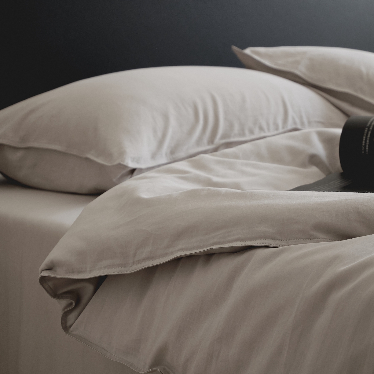 91家纺网 家纺一手货源 找家纺 涞澳家纺 2026新款80水洗天丝棉四件套-简序 简序-星辰灰