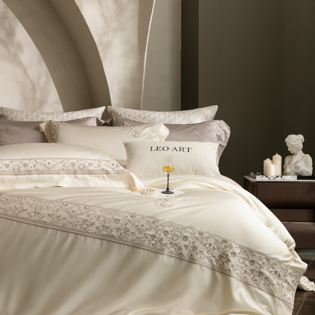 91家纺网 家纺一手货源 找家纺 （总）涞澳家纺 2026新款东帝兴岚雾天丝棉四件套-春风漫舞