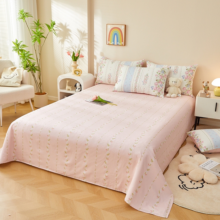 91家纺网 家纺一手货源 找家纺 （总）海洋家纺 2026新款100%里外全棉夏被印花空调被夏凉被薄被子棉花夏被四件套 风格三