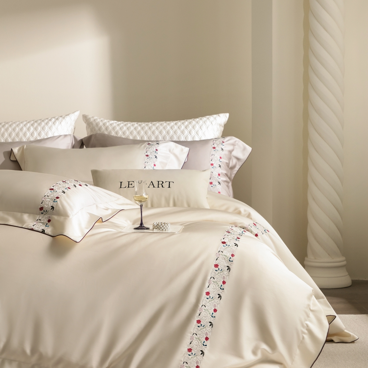 91家纺网 家纺一手货源 找家纺 （总）涞澳家纺 2026新款东帝兴岚雾天丝棉四件套-云莳记