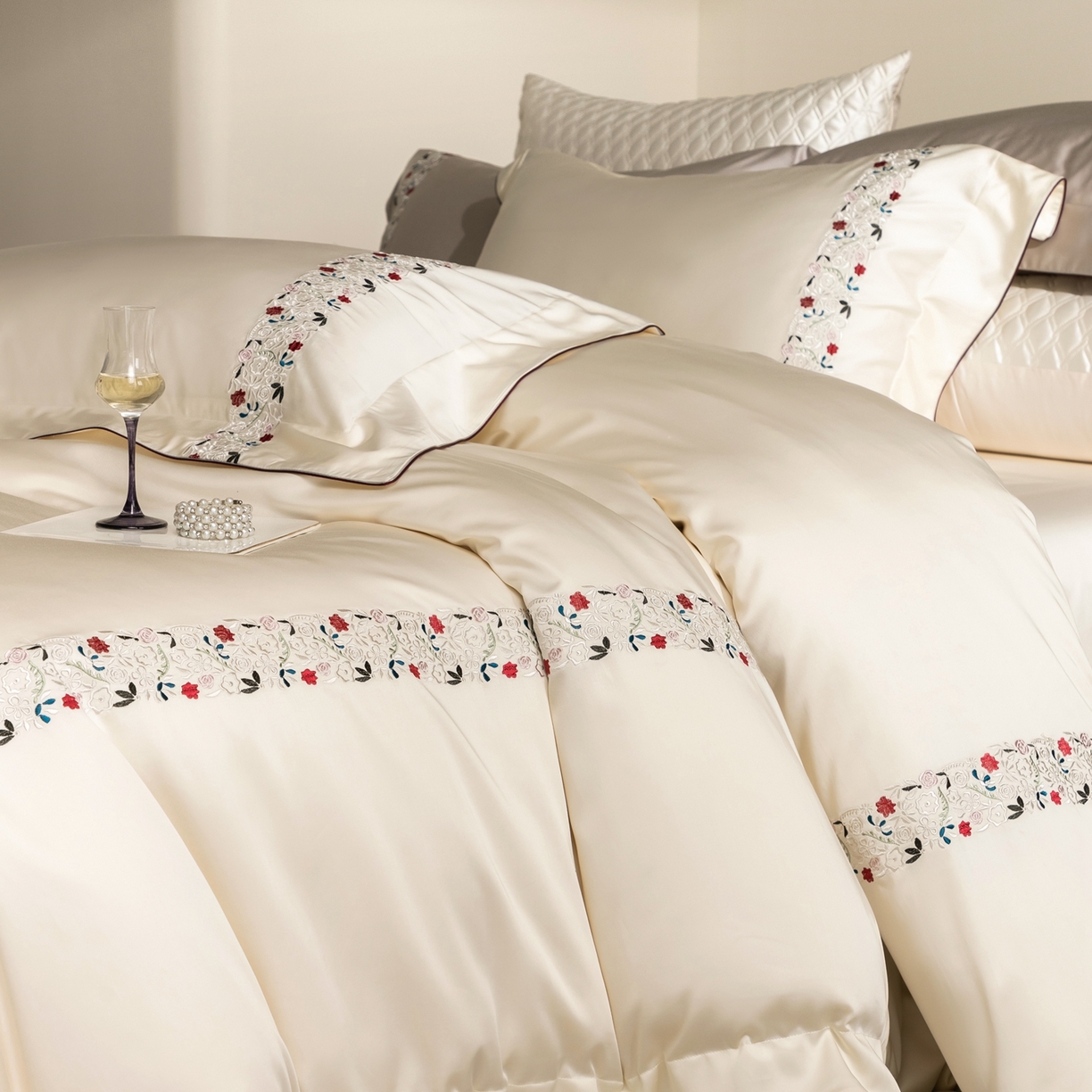 91家纺网 家纺一手货源 找家纺 （总）涞澳家纺 2026新款东帝兴岚雾天丝棉四件套-云莳记